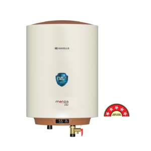 Havells Monza Digi Electric Water Heater 15L Ivory-Brown 2Kw