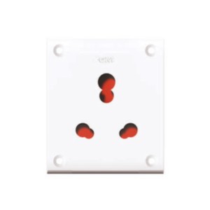 GM G-era Evon 6 & 16A Universal Socket with Safety Shutter