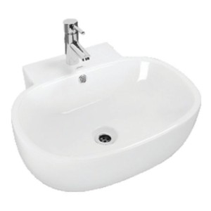 Somany Gem 543x470x195mm Over The Counter Art Wash Basin