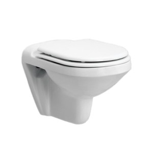 Rak Gloria 555x355x350 Wall Hung Water Closet with Universal PP Seat Cover White