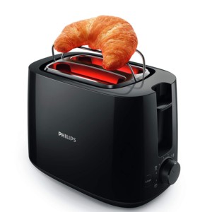 Philips 2 in 1 Pop up + grill Toaster Black