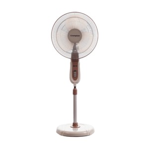 Crompton Hi Flo Neo 400mm Coffee Brown Pedestal Fan
