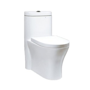 Rak Hugo 690x360x760 S Trap 300mm Rimless Siphonic One Piece Floor Mounted Water Closet with Soft Close Seat Cover White