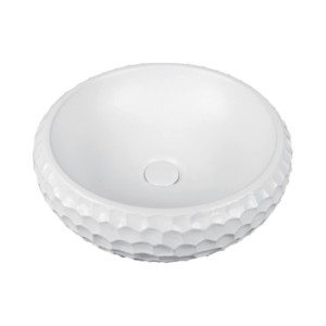 Simpolo Isola 901W 430x430x160mm Hand Crafted Wash Basin