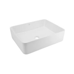 Jaquar Designer Table Top 525x415x140mm Rectangular White Matt Wash Basin