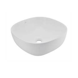 Jaquar Designer TableTop 420x420x150mm Square White Matt Wash Basin