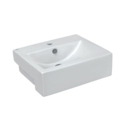 Jaquar JDR 520x430x170mm Semi Recessed Wash Basin