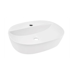 Jaquar JDR 500x380x120mm Thin Rim Oval Table Top Wash Basin