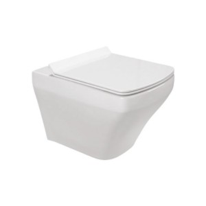 Somany Jazz Plus 340x490x350mm Rimless Wall Hung Water Closet With UF Soft Close Seat Cover