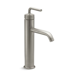 Kohler Purist Single-control tall basin faucet without drain Polished chrome