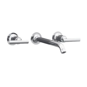 Kohler Purist Single-control wall mount basin faucet trim Polished chrome