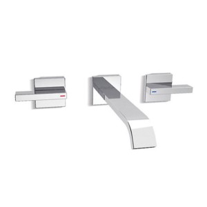 Kohler Loure Wall mount lavatory faucet in Polished chrome