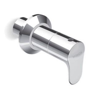 Kohler July In-line stop valve trim both G13mm and G19mm Polished chrome