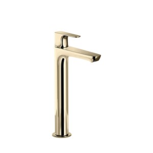 Kohler Aleo+ Tall Pillar faucet without drain french gold