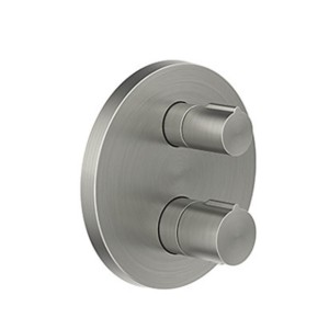 Kohler Autosense 235+ Organic thermostatic recessed bath and shower round trim Polished chrome