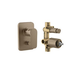 Kohler Composed 40mm recessed bath and shower trim, + AT235 valve brushed bronze