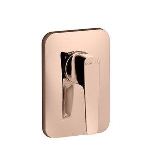Kohler Aleo+ Recessed shower trim + AT135 valve rose gold