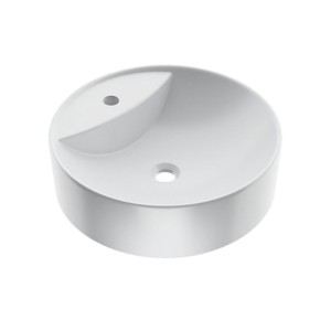 Kohler Chalice Round Vessel Wash Basin with single faucet hole White