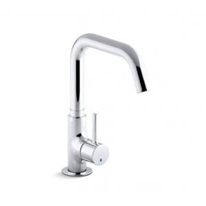 Kohler Cuff Single handle deck-mount cold only kitchen faucet Polished chrome