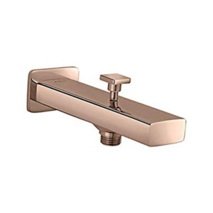 Kohler Strayt Wall mount bath spout with diverter rose gold
