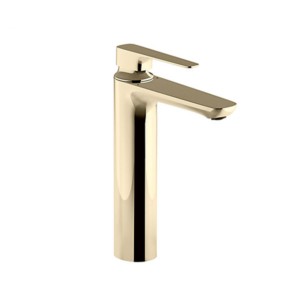 Kohler Aleo+ Single-control tall basin faucet without drain french gold