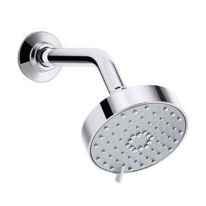 Kohler Awaken Geometric multi-mode showerhead with shower arm Polished chrome