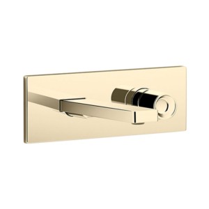 Kohler Composed Wall mount single-control basin faucet trim french gold