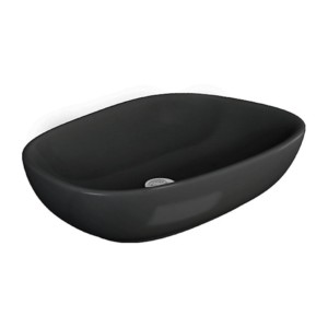 Kohler Kankara Vessel Wash Basin without faucet hole Black