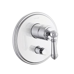 Kohler Artifacts Recessed shower bath trim kit with diverter Polished chrome