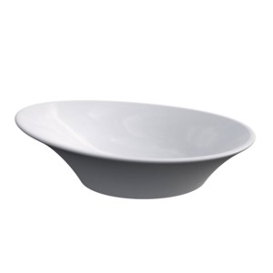 Kohler Veil Vessel Wash Basin without faucet hole White