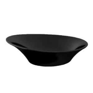Kohler Veil Vessel Wash Basin without faucet hole Black