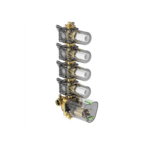 Kohler Beitou Hi-flow thermostatic 6-way outlet valve french gold
