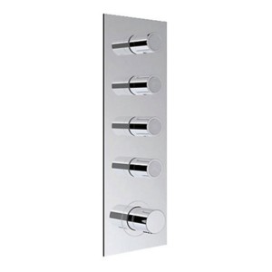 Kohler Beitou Hi-flow thermostatic 6-way outlet trim Polished chrome