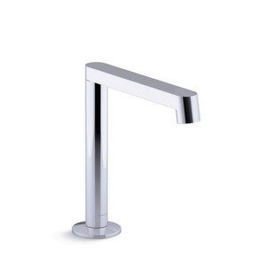 Kohler Widespread lavatory spout with row design Polished chrome