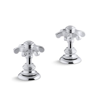 Kohler Artifacts Prong handles Polished chrome