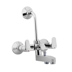 Kohler July Exposed 4-way bath and shower with diverter for hand shower Polished chrome