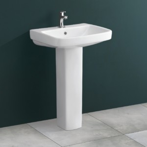 Kalisia Karl 600x425x150mm Full Pedestal Wash Basin