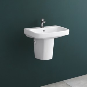 Kalisia Karolina 450x540x155mm Half Pedestal Wash Basin