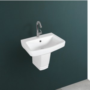 Kalisia Kayley 450x325x175mm Half Pedestal Wash Basin