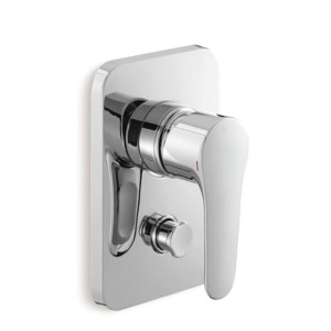 Kohler July 40mm recessed bath and shower trim with diverter Polished chrome