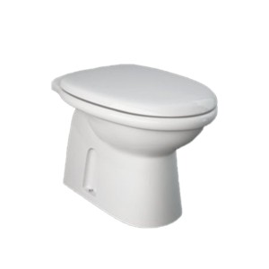 Rak Karla 510x360x395 P Trap Extended Wall Hung Water Closet with Karla PP Soft Close Seat Cover White