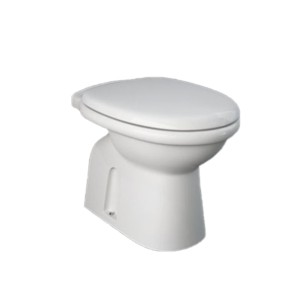 Rak Karla 550x360x400 S Trap Extended Wall Hung Water Closet with Karla PP Seat Cover White