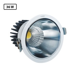 Luker Cob 60° 36W 95x96mm with ceiling cut out 85mm White