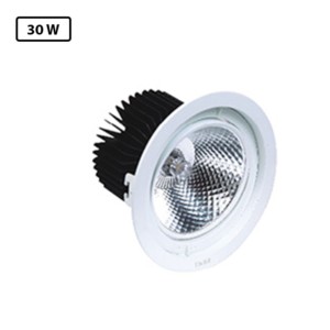 Luker Cob 60° 30W 160x102mm with ceiling cut out 135mm White