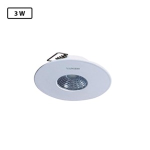 Luker Downlight 3W 65x32mm with Ceiling cut out 38mm White