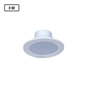 Luker Downlight 3W 80x20mm with Ceiling cut out 38mm White