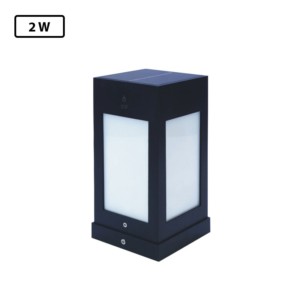 Luker Solar Gate Light 2W 106x106x200mm Warm White