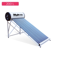 Hykon Freedom200 Powder coated Outer Tank, Weldless SS 304L Inner tank, 58x2100 Evacuated 15 Glass Tubes 300PM Economy Solar Water Heater