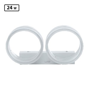 Luker Aether 24W Indoor Wall Light New White