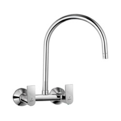 Jaquar Lyric Sink Mixer with Regular Swinging Spout with Wall Flange